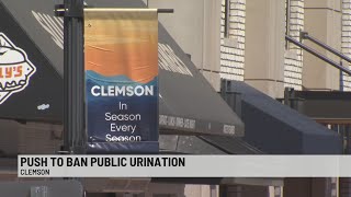 City of Clemson looks to outlaw public urination, defecation