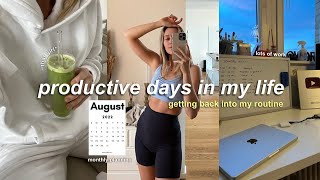 PRODUCTIVE DAYS IN MY LIFE: trying to get back into my routine (monthly planning, work-life-balance)