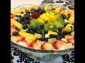 Fresh Fruit and Cake Dessert in Gujrati Fresh Fruit and Cake Dessert in Gujrati