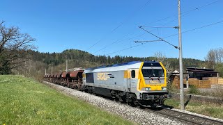 4K Führerstandsmitfahrt BR 264 Kempten - Kaufbeuren - Buchloe - Augsburg ( Cabview )