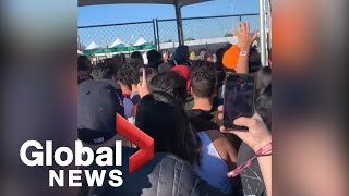 Astroworld concert crush: Fans rush security prior to 
