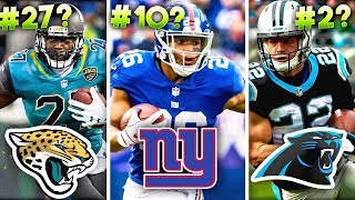 Ranking all 32 NFL Teams' No. 1 Running Back for 2019 from WORST to FIRST