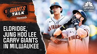 Bryce Eldridge, Jung Hoo Lee carry Giants to series split vs. Brewers | Giants Talk | NBCS Bay Area