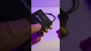 Convertidor de audio óptico digital a RCA #tecnologia #optico #adaptador