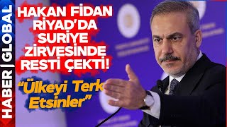 Hakan Fidan Riyad'da Zirvede Resti Çekti! O İsmin Gözlerine Baka Baka Söyledi!