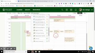 Schoology: customize the calendar