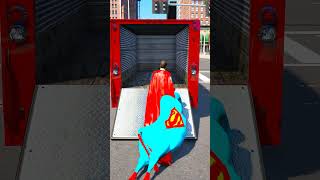 GTA V : LIONESS SAVING SUPER-COW FROM SUPER-MAN 😯| #shorts