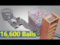 16,000 Color Balls Marble Run Loop animation V02