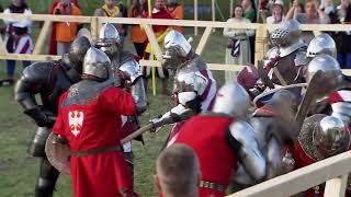 USA vs Poland - 16 vs 16 Medieval Combat HEMA Match (IMCF) Commentary