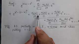 Rodrigue's formula for Hermite polynomial