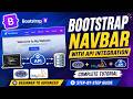 Bootstrap Navbar with API Integration