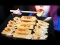 ASMR: Super Crispy Fried Dumplings | Korean Gunmandu 군만두 🥟 ~ Relaxing Eating [V] 😻