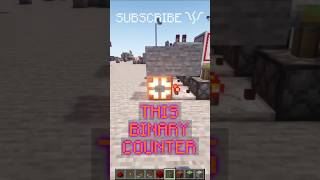 BINARY COUNTER DESIGN with FULL RESET & IT'S TILEABLE! | Redstone with PsiVolt #minecraft #redstone