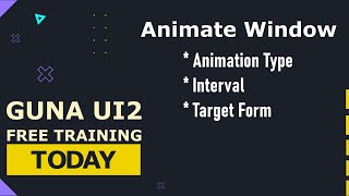 Guna UI2 Animate Window Component