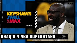 Shaq thinks there are only 4 NBA superstars 😯 Agree or disagree? | KJM