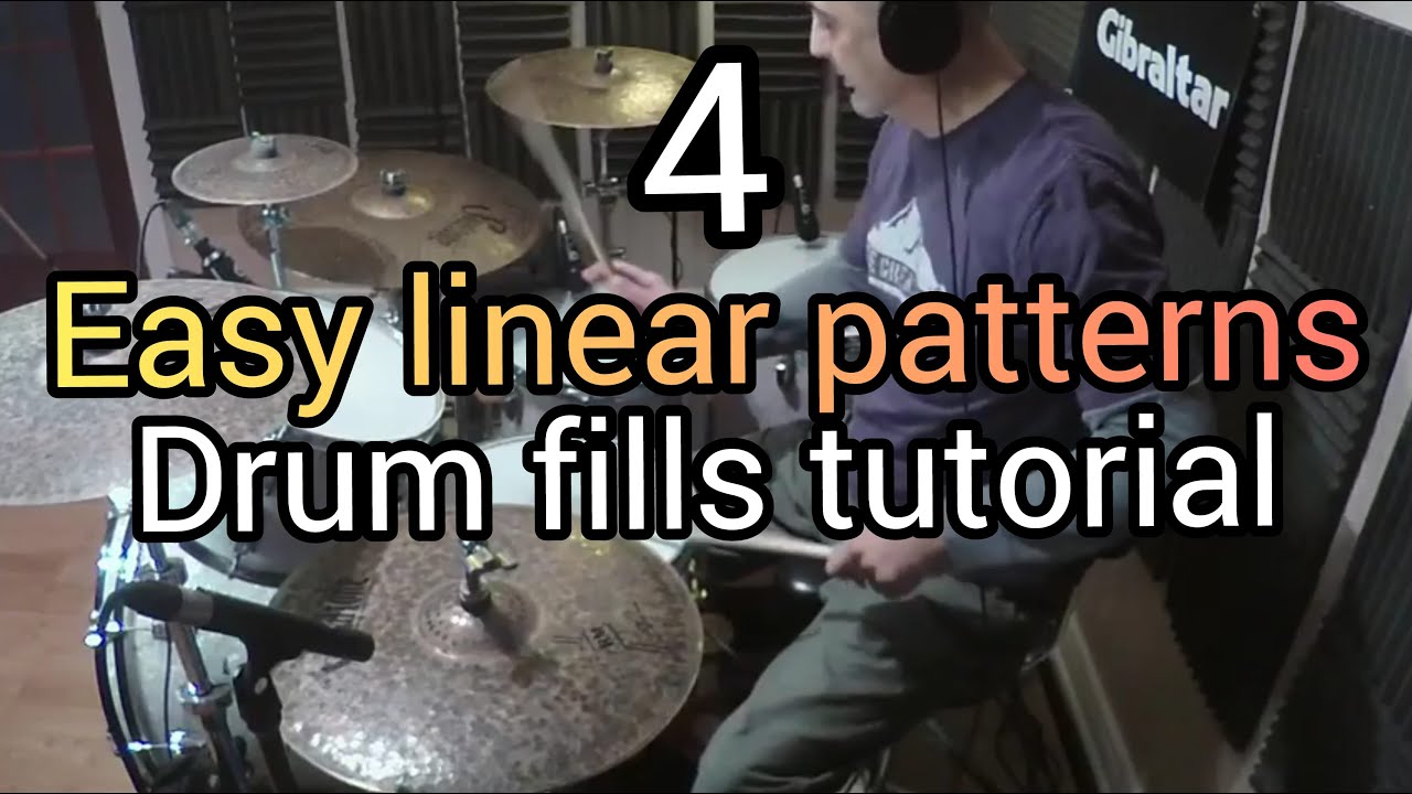 Linear Drum Fills Tutorial Easy Linear Patterns Step By Step