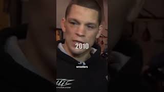 Nate Diaz speaking English in the past vs NOW…😅 #mma