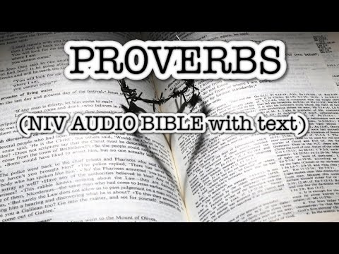 Proverbs Niv Audio Bible With Text Youtube