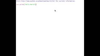 Python 1 - The print Statement
