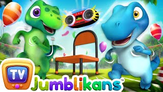 Dance with Dinosaurs! | Musical Chair Song for Kids with Jumblikans Dinosaurs by ChuChuTV