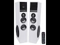 Rockville TM80B Black Home Theater System Tower Speakers 8 inch Sub Bluetooth USB