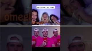 Identical triplets prank girls on Omegle 😂 #Shorts
