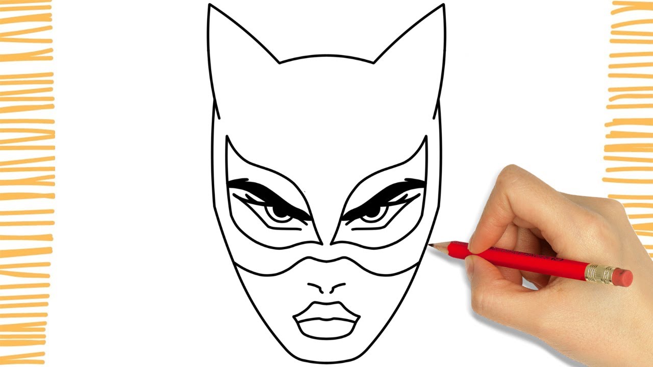 How To Draw Catwoman I Easy Youtube