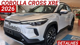 Toyota Corolla Cross XRE 2.0 2026 Chega por R$183.990 com nova Multimídia e até 10 anos de garantia!