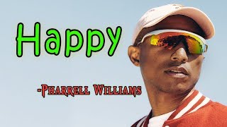 Happy (Lyrics)- Pharrell Williams|| Lyrics Point