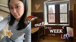 uni vlog \u0026 what I WEAR in a week in university 🖇️