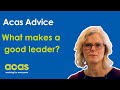 What makes a good leader?