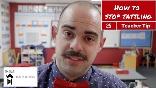 How to stop TATTLING | Teaching Tip