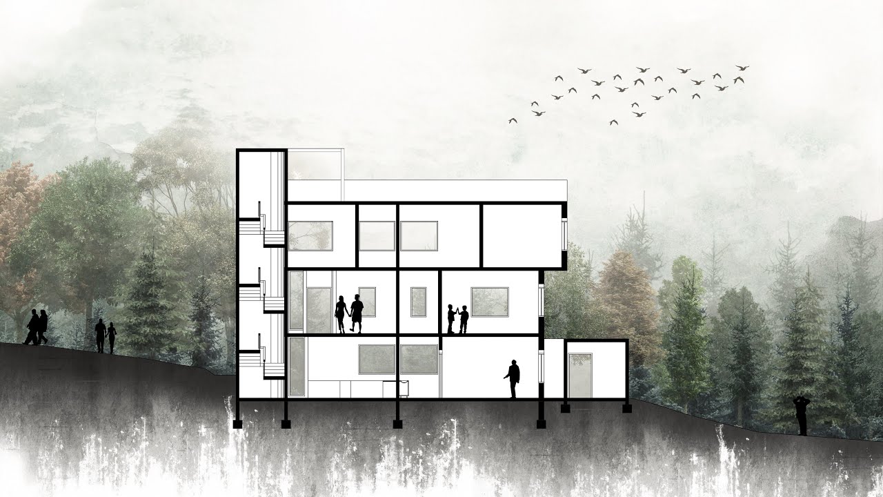 Building Section Rendering 2 Modeled In Sketchup Rend Vrogue Co