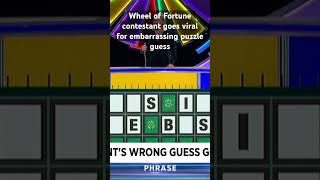 A Wheel of Fortune contestant went viral Thursday for an embarrassing puzzle gue
