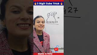 3 Digit Cube Trick 🔥 | Quickest way to find cube of any number #youtubeshorts #ashortaday #shorts