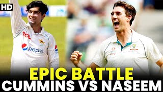 Epic Battle | Pat Cummins vs Naseem Shah | Pakistan vs Australia | PCB | MM2A