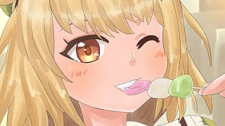 【イラストメイキング】お団子を食べている金髪の美少女を描いてみた【渋い男のお絵かき生活】