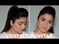 HOW TO: 5 MINUTE PONYTAIL WITH POOF (no teasing!)