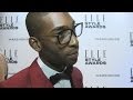 Tinie Tempah Interview: Tinie wears a red tuxedo at Elle Style Awards