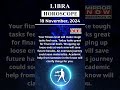 Libra Horoscope| 18 Nov Zodiac | Astrology & Prediction of the Day | #Short #Rashifal #horoscope