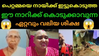 തെരുവുനായയുടെ കടിയേറ്റ് മാതാവ് മരണത്തിന് ഇടയാക്കിയ ഈ സൽ സന്താനത്തിന് കൊടുക്കേണ്ട ഏറ്റവും വലിയ ശിക്ഷ?