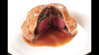 비프 웰링턴, 스테이크와 버섯듁셀,프로슈토를 퍼프 페이스트리로 감싼 요리, Beef Steak Pithivier, Tourte, Wellington