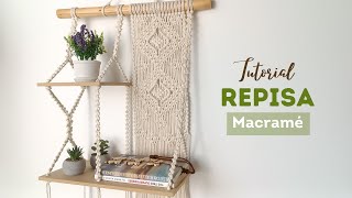 DIY REPISA en MACRAMÉ | DIY Macrame Shelf Tutorial