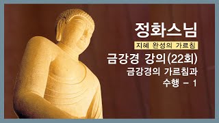 정화스님 - 금강경 강의 (22회). 금강경의 가르침과 수행 - (1).