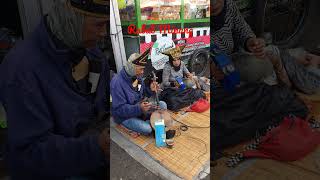 Rabab Minang - Minangkabau's traditional music performance on the street. #indonesia