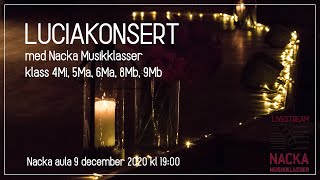 Luciakonsert 9/12 med Nacka musikklasser