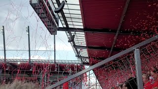 Regensburg - Köln DFB Pokal 30.07.2022 Stimmung Gästeblock Ultras Köln