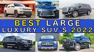 BEST Large Luxury SUV's for 2022! | Top 9 Reviewed and Ranked!