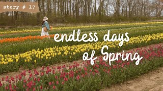 🌸 Romanticizing Spring in a Small New England Town | DIY Flower Press | Flower Fields | Slow Living