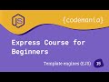 Express Course for Beginners 15 - Express Template Engines EJS